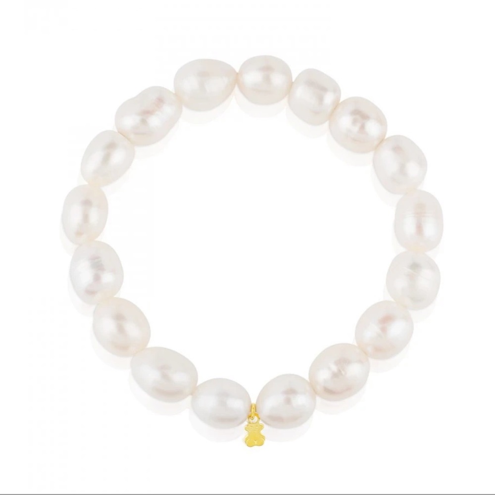 Gold TOUS Pearls Bracelet